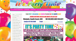 Desktop Screenshot of itspartytime.co.za